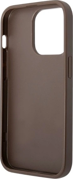 Etui plecki Guess 4G Big Metal Logo do Apple iPhone 15 Pro Brown (GUHCP15L4GMGBR) - obraz 6