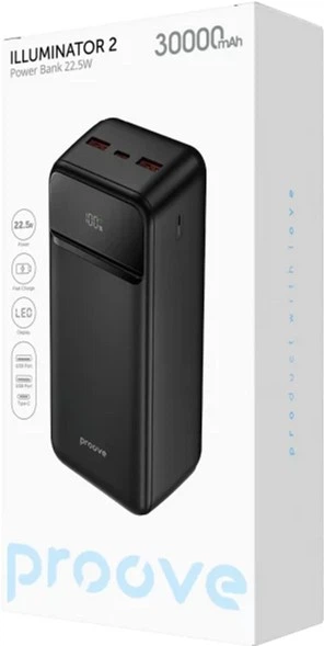 УМБ Proove Illuminator 2 30000mAh 22.5W Black (PBIP30212201) - зображення 2