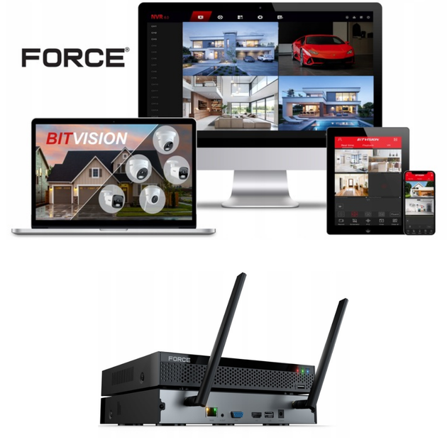 Комплект моніторингу Force WIF 2 mpx 1920x1080px - зображення 3