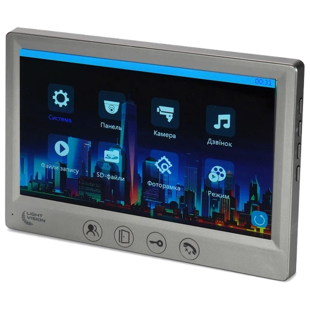 Відеодомофон Light Vision AMSTERDAM FHD GRAY - Фото 2 Відеодомофон Light Vision AMSTERDAM FHD GRAY - зображення 2