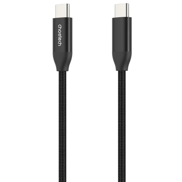 Кабель Choetech XCC-1036 2 м Black USB-C to USB-C PD3.1 - Фото 1 Кабель Choetech XCC-1036 2 м Black USB-C to USB-C PD3.1 - изображение 1