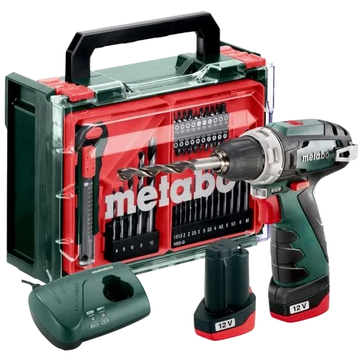 Акумуляторний шуруповерт Metabo PowerMaxx BS Basic Mobile Workshop 12 В (600080710) - Фото 1 Акумуляторний шуруповерт Metabo PowerMaxx BS Basic Mobile Workshop 12 В (600080710) - зображення 1