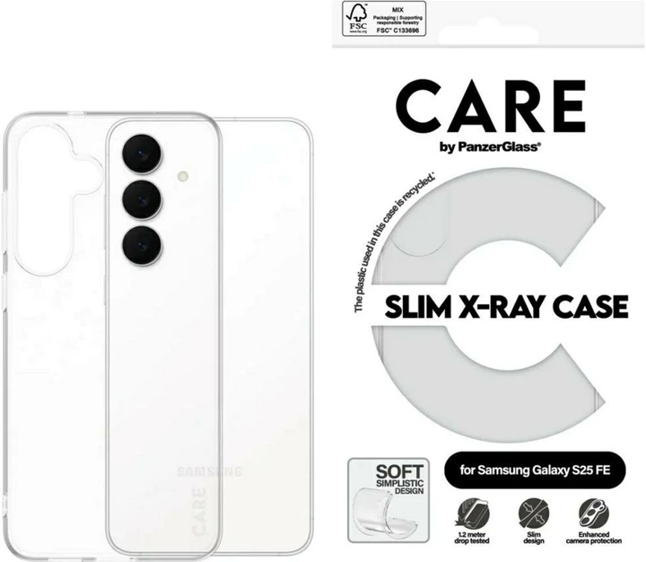 Etui PanzerGlass Fashion X-Ray do Samsung Galaxy S25 FE Transparent (5715685031632) - obraz 3