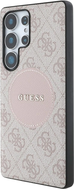 Панель Guess 4G Round Patch Classic Logo MagSafe для Samsung Galaxy S25 Ultra Brown (3666339449001) - зображення 2