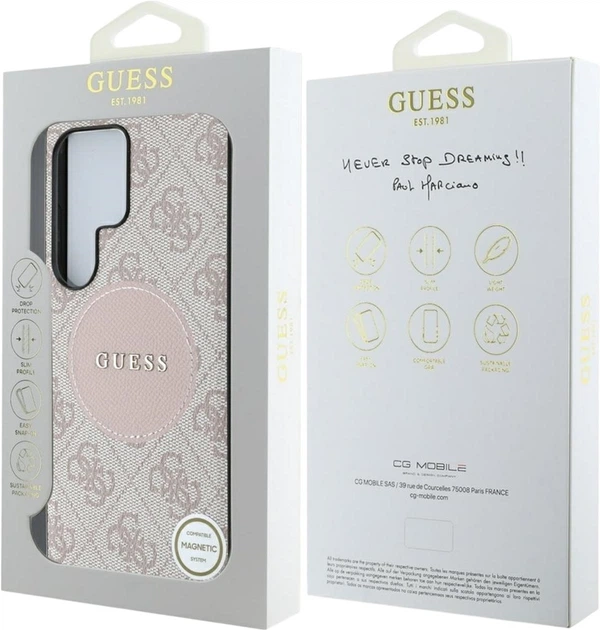 Панель Guess 4G Round Patch Classic Logo MagSafe для Samsung Galaxy S25 Ultra Brown (3666339449001) - зображення 8