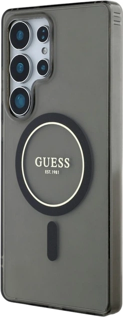 Панель Guess Glitter Circle Classic Logo MagSafe для Samsung Galaxy S25 Ultra Black (3666339449766) - зображення 2