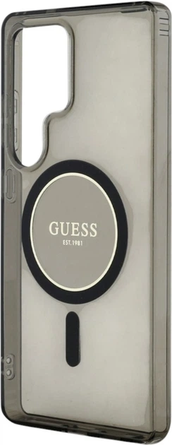 Панель Guess Glitter Circle Classic Logo MagSafe для Samsung Galaxy S25 Ultra Black (3666339449766) - зображення 6