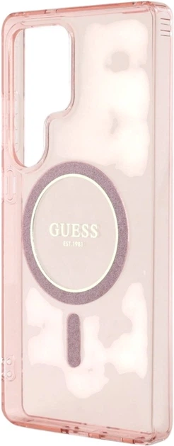 Панель Guess Glitter Circle Classic Logo MagSafe для Samsung Galaxy S25 Ultra Pink (3666339449780) - зображення 6