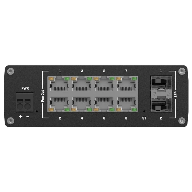 Коммутатор 8 портов управляемый Teltonika TSW202 PoE+ - Фото 1 Коммутатор 8 портов управляемый Teltonika TSW202 PoE+ - изображение 1