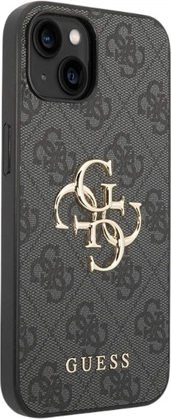 Панель Guess 4G Big Metal Logo для Apple iPhone 15/14/13 Grey (GUHCP15S4GMGGR) - зображення 4