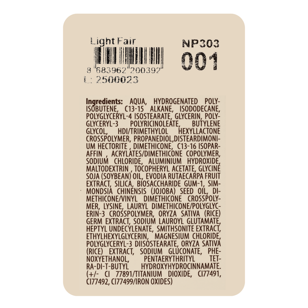 Консилер для лица стойкий Neverti Radiant Creamy Cover Conealer с витамином Е 10 мл (NP303), 001 Light Fair Айвори - изображение 4