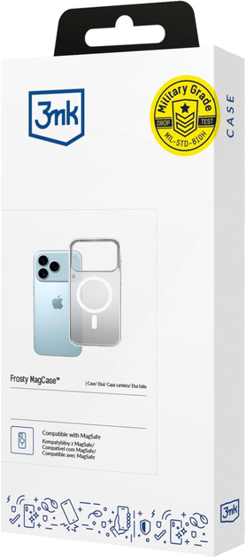 Etui plecki 3MK Frosty MagCase do Apple iPhone 17 Pro Max White (5903108665148) - obraz 3