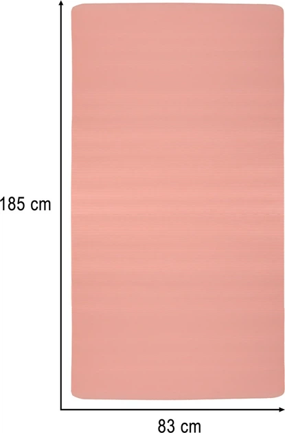Килимок для йоги KIK 185 x 83 см з чохлом Рожева KX3318_1 (5903039759091) - зображення 7