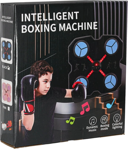 Електронна боксерська мішень KIK LED USB з музикою та рукавичками KX3006 (5903039768130) - зображення 13