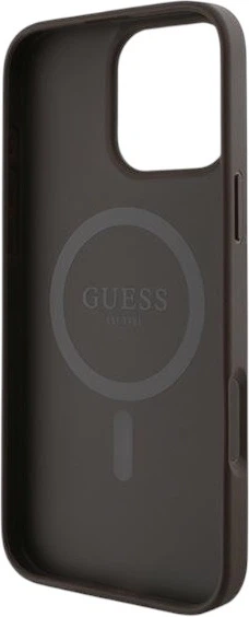 Etui plecki Guess 4G Ring Classic Logo MagSafe do Apple iPhone 16 Pro Brown (GUHMP16LG4GFRW) - obraz 7