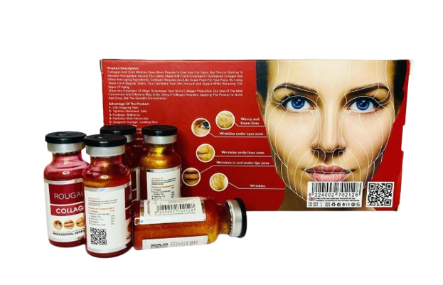 RougaGo Collagen 3in1 Perla Oilex Professional Интенсивная сыворотка с коллагеном и золотом (5 ампул) - Фото 2 RougaGo Collagen 3in1 Perla Oilex Professional Интенсивная сыворотка с коллагеном и золотом (5 ампул) - изображение 2
