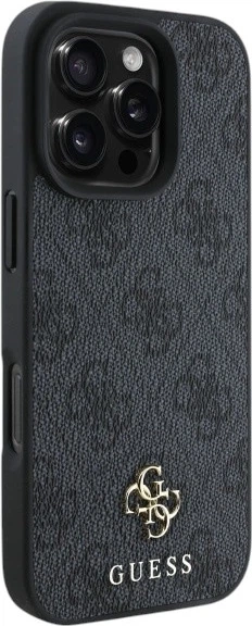 Etui plecki Guess 4G Small Classic MagSafe do Apple iPhone 16 Pro Black (GUHMP16LP4SM4MK) - obraz 4