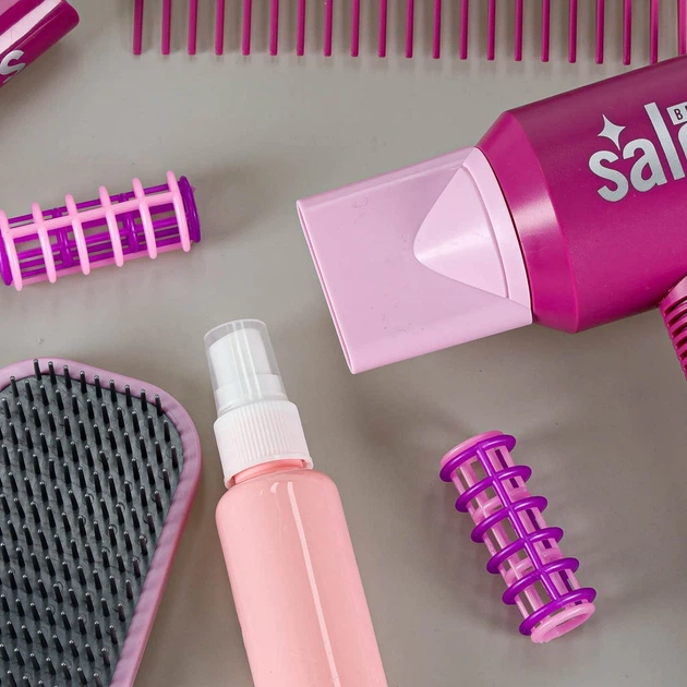 Zestaw fryzjerski KIK ze światłem i dźwiękiem 15 elementów KX2946 (5903039769007) - obraz 10