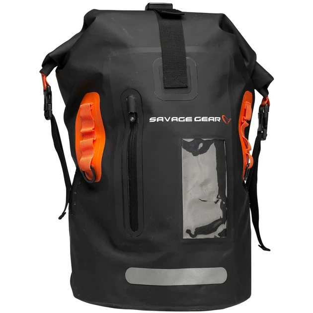 Герморюкзак Savage Gear Waterproof Rollup Rucksack 40 Black - Фото 1 Герморюкзак Savage Gear Waterproof Rollup Rucksack 40 Black - изображение 1