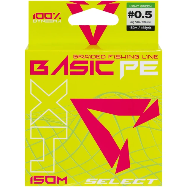 Шнур Select Basic PE Light Green 150m #0.5/0.08mm 8lb/4kg - изображение 2