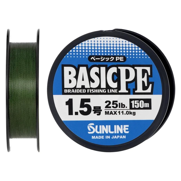 Шнур Sunline Basic PE 150m (Dark Green) #1.5/0.209mm 25lb/11kg - Фото 1 Шнур Sunline Basic PE 150m (Dark Green) #1.5/0.209mm 25lb/11kg - изображение 1