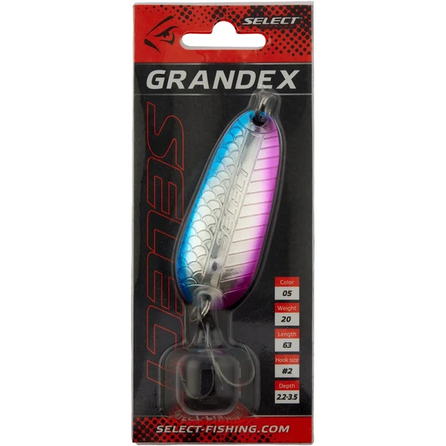 Блесна Select Grandex 20.0g 63mm #05 - Фото 2 Блесна Select Grandex 20.0g 63mm #05 - изображение 2