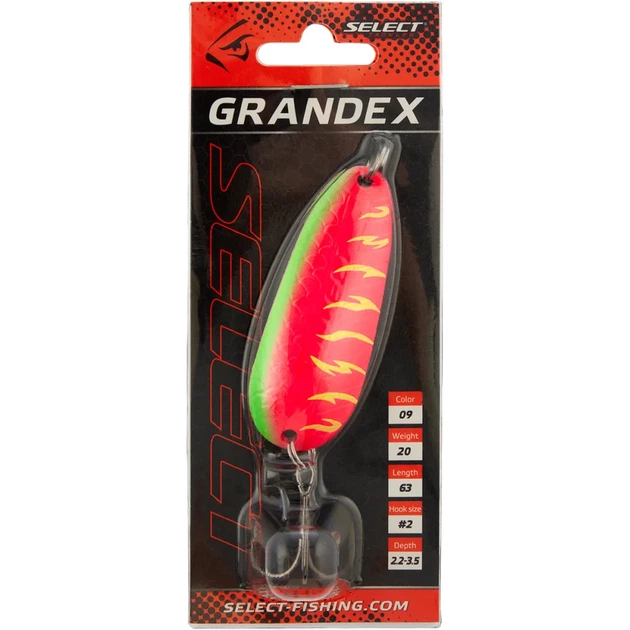 Блесна Select Grandex 20.0g 63mm #09 - Фото 2 Блесна Select Grandex 20.0g 63mm #09 - изображение 2