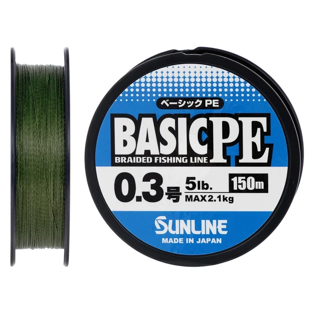Шнур Sunline Basic PE 150m (Dark Green) #0.3/0.094mm 5lb/2.1kg - Фото 1 Шнур Sunline Basic PE 150m (Dark Green) #0.3/0.094mm 5lb/2.1kg - изображение 1
