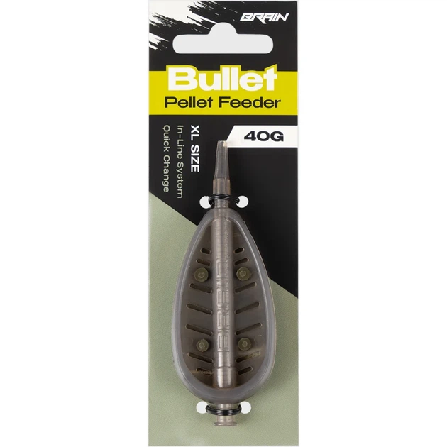 Кормушка Brain Bullet Pellet Feeder XL 40g - Фото 2 Кормушка Brain Bullet Pellet Feeder XL 40g - изображение 2