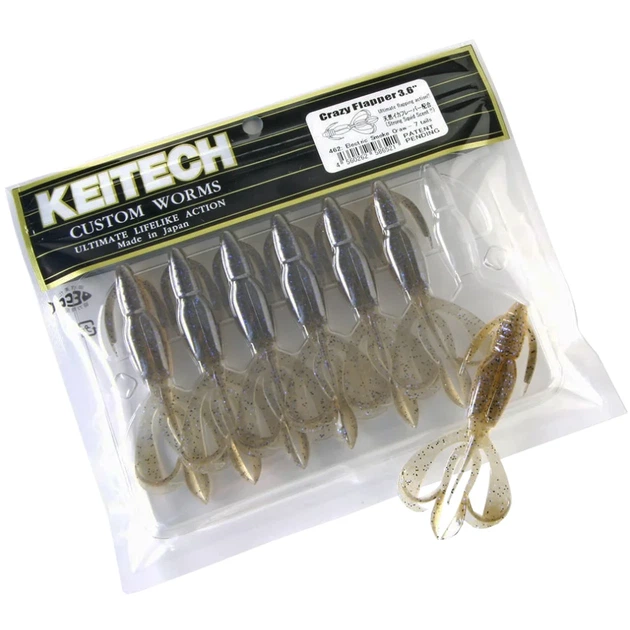 Силикон Keitech Crazy Flapper 4.4" EA#04 Violet (6 шт/уп) - изображение 2