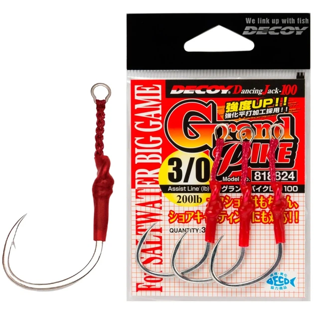 Крючок Decoy DJ-100 Grand Pike #4/0 (3 шт/уп) - Фото 1 Крючок Decoy DJ-100 Grand Pike #4/0 (3 шт/уп) - изображение 1