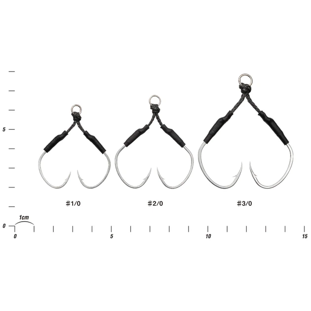 Крючок Decoy DJ-80 Twin Pike Shorter #3/0 (2 шт/уп) - Фото 2 Крючок Decoy DJ-80 Twin Pike Shorter #3/0 (2 шт/уп) - изображение 2