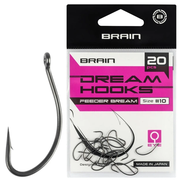 Крючок Brain Dream Hooks Feeder Bream #10 (20шт/уп) - Фото 1 Крючок Brain Dream Hooks Feeder Bream #10 (20шт/уп) - изображение 1