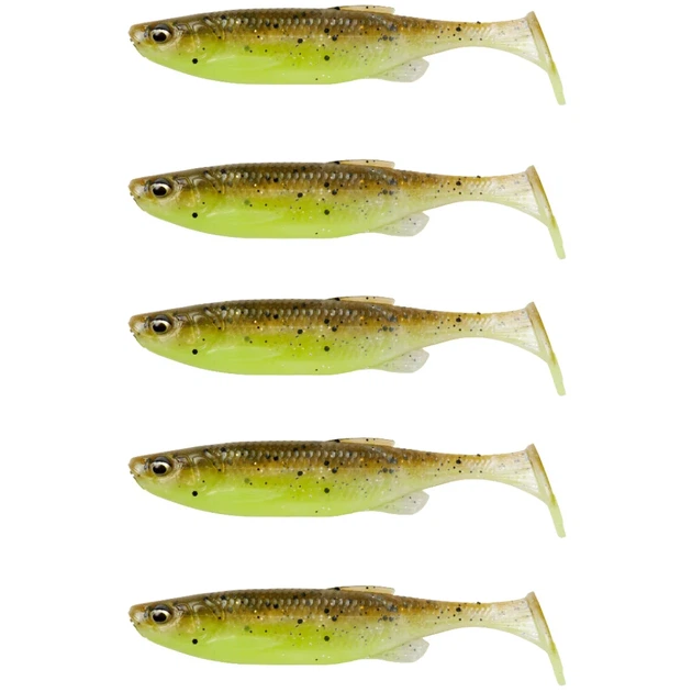 Силикон Savage Gear Fat Minnow T-Tail 75mm 5.0g Green Pearl Yellow (5 шт/уп) - Фото 1 Силикон Savage Gear Fat Minnow T-Tail 75mm 5.0g Green Pearl Yellow (5 шт/уп) - изображение 1