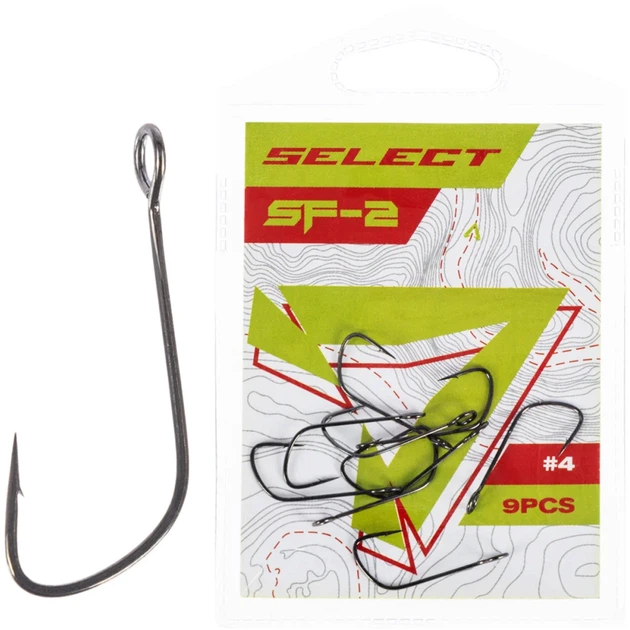 Крючок Select SF-2 Sport Finesse #4 (9 шт/уп) - Фото 1 Крючок Select SF-2 Sport Finesse #4 (9 шт/уп) - изображение 1