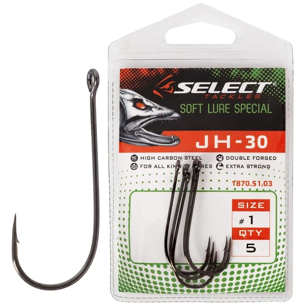 Крючок Select JH-30 #1 (5 шт/уп) - Фото 1 Крючок Select JH-30 #1 (5 шт/уп) - изображение 1