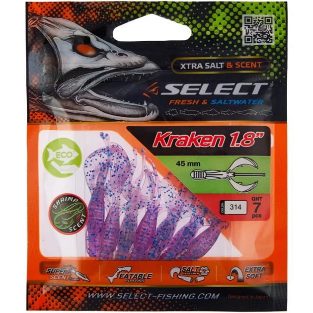 Силікон Select Kraken 1.8" #314 (7 шт/уп) - Фото 2 Силікон Select Kraken 1.8" #314 (7 шт/уп) - зображення 2