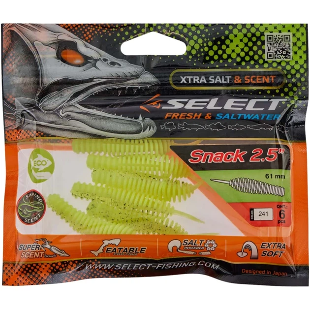Силикон Select Snack 2.5" #241 (6 шт/уп) - Фото 2 Силикон Select Snack 2.5" #241 (6 шт/уп) - изображение 2