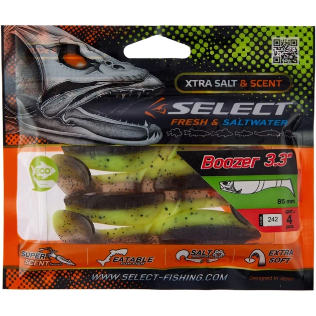 Силикон Select Boozer 3.3" #242 (4 шт/уп) - изображение 2