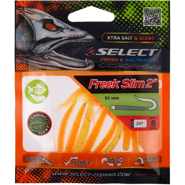 Силикон Select Freek Slim 2" #247 (8 шт/уп) - Фото 2 Силикон Select Freek Slim 2" #247 (8 шт/уп) - изображение 2