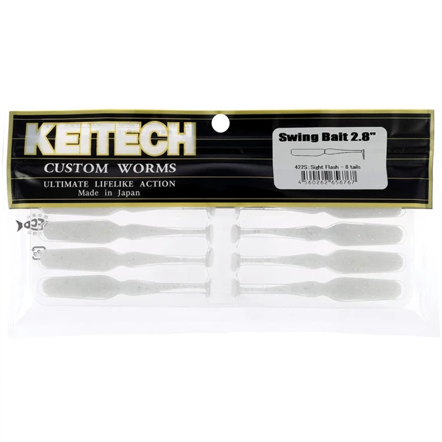 Силикон Keitech Swing Bait 2.8" #422 Sight Flash (8 шт/уп) - изображение 2