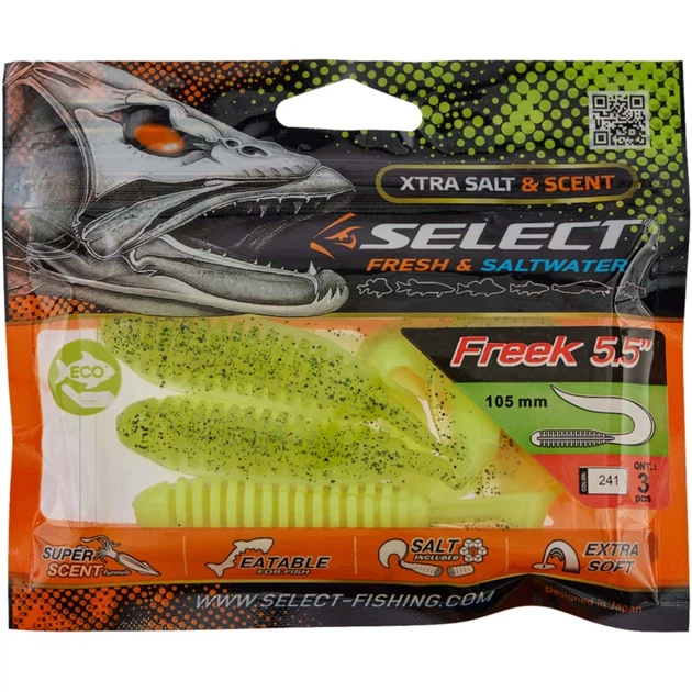 Силикон Select Freek 5.5" #241 (3 шт/уп) - Фото 2 Силикон Select Freek 5.5" #241 (3 шт/уп) - изображение 2