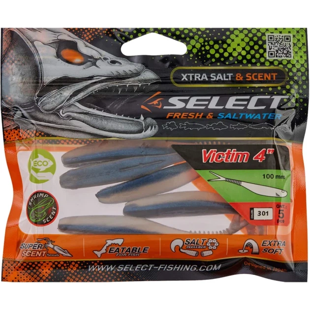 Силікон Select Victim V-Tail 4" #301 (5 шт/уп) - зображення 2