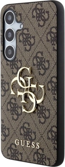 Панель Guess 4G Big Metal Logo для Samsung Galaxy S24 Brown (GUHCS24S4GMGBR) - зображення 3