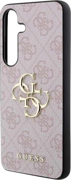 Панель Guess 4G Big Metal Logo для Samsung Galaxy S24 Pink (GUHCS24S4GMGPI) - зображення 6
