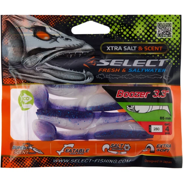 Силикон Select Boozer 3.3" #280 (4 шт/уп) - Фото 2 Силикон Select Boozer 3.3" #280 (4 шт/уп) - изображение 2