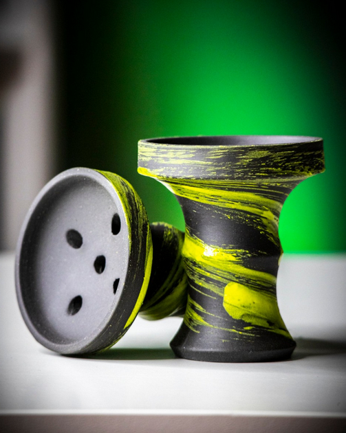 Чаша глиняная для кальяна классическая Personalka Bowl Yellow - изображение 4