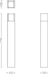 Lampa uliczna Philips myGarden Arbour LED IP44 II 77cm 164639316 (8718696131275) - obraz 3