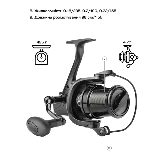 Катушка Brain Distanza 6000S 9+1BB - Фото 9 Катушка Brain Distanza 6000S 9+1BB - изображение 9