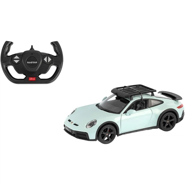Машинка Rastar Porsche 911 Dakar Standard Version 1:14 Зеленый - Фото 1 Машинка Rastar Porsche 911 Dakar Standard Version 1:14 Зеленый - изображение 1